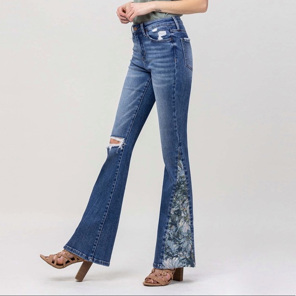 Vervet High Rise Stretch Flare Jeans - Picture 4 of 12